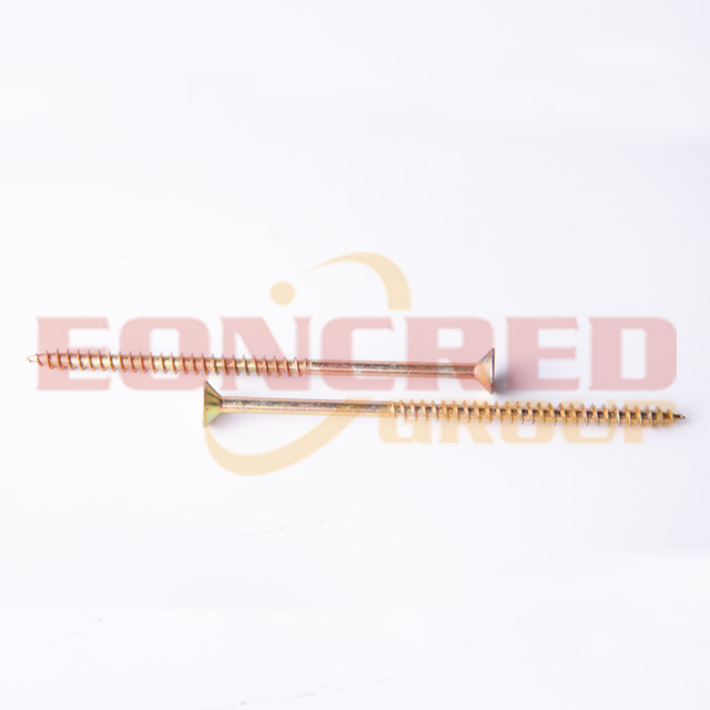  M4 120mm brass furniture screw