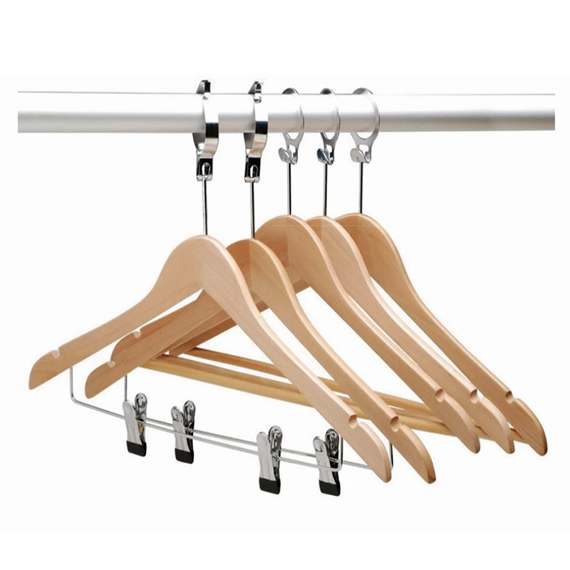 Wooden hangers are hangers made primarily from wood or have wooden elements