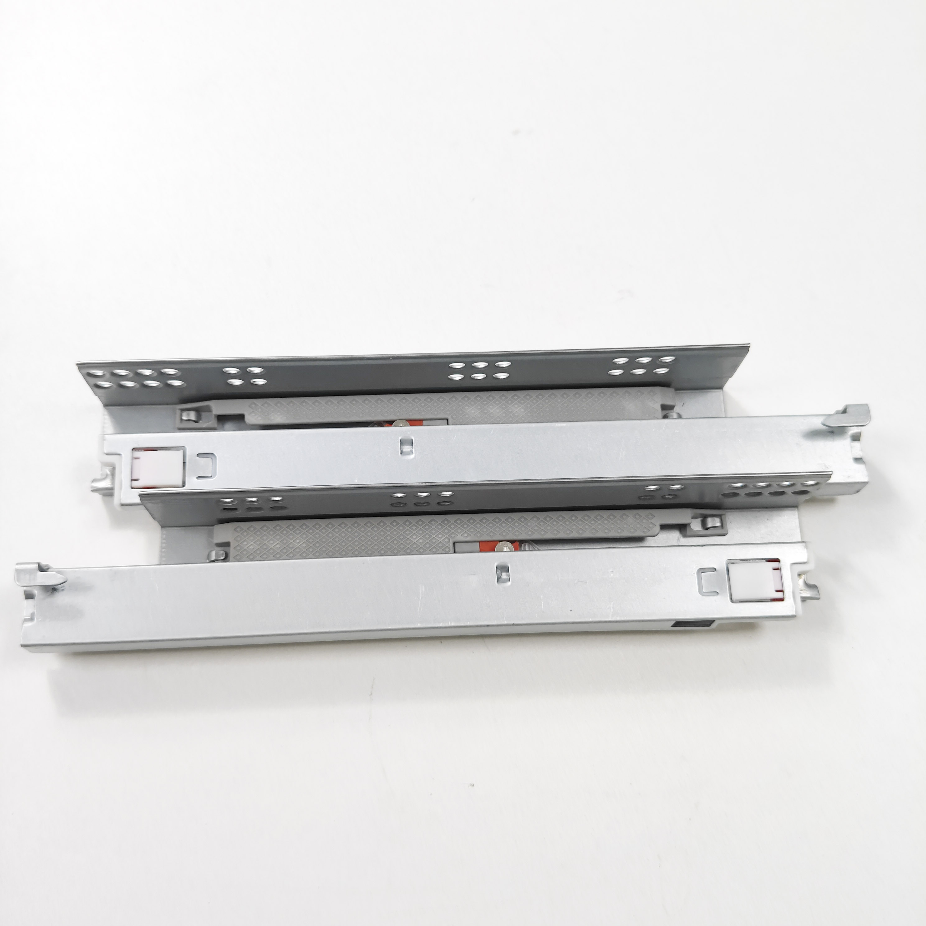 Professional Manufacture Furniture Hardware 3 Folding telescopic channel push to open drawer slide