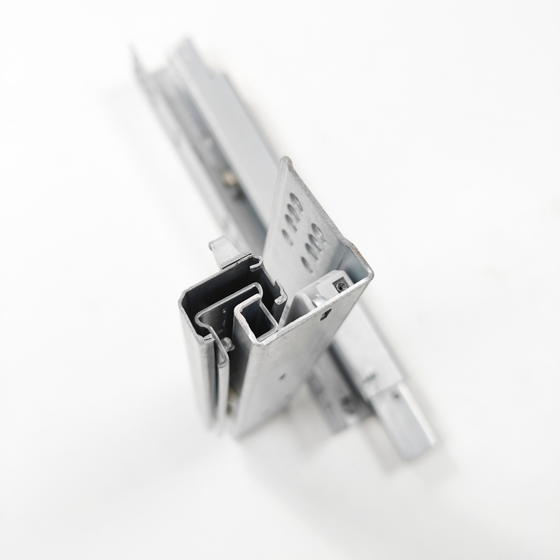 45mm width Stainless steel hardware tool custom 3 fold sections bearing drawer slide cabinet drawer slide rail